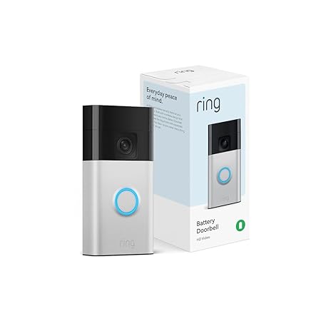 Ring Battery Doorbell, Head-to-Toe Video, Live View with Two-Way Talk, and Motion Detection & Alerts (2024 release), Venetian Bronze