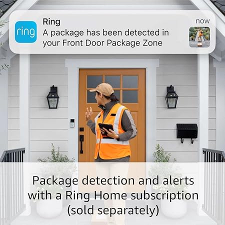 Ring Battery Doorbell, Head-to-Toe Video, Live View with Two-Way Talk, and Motion Detection & Alerts (2024 release), Venetian Bronze