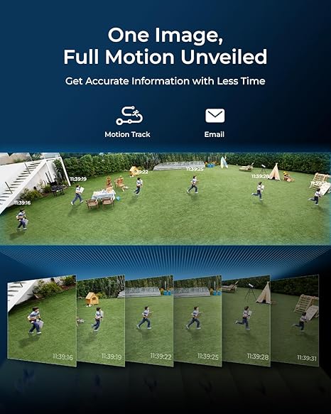 REOLINK Duo 3 PoE 16MP UHD Dual-Lens PoE Security Camera with 180° Panoramic View, Motion Track, F1.6 Color Night Vision, Person/Vehicle/Animal Detection, 2 Way Talk, Supports 24/7 Recording