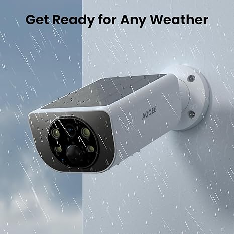 2K Solar Camera Outdoor Wireless-2.4Ghz WiFi Cameras for Home Security, Continuous Power, Color Night Vision, SD Card/Cloud Storage, Waterproof, Compatible with Alexa/Google Home S1 (3 Pack)