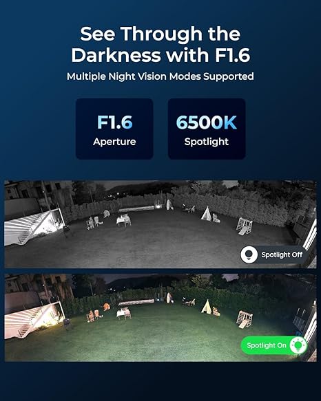 REOLINK Duo 3 PoE 16MP UHD Dual-Lens PoE Security Camera with 180° Panoramic View, Motion Track, F1.6 Color Night Vision, Person/Vehicle/Animal Detection, 2 Way Talk, Supports 24/7 Recording