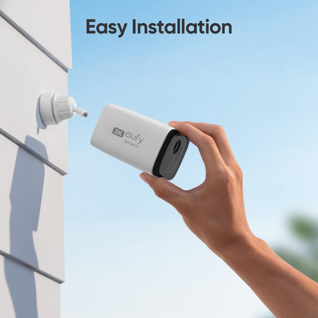 eufy Security SoloCam C210, Wireless Outdoor Camera, 2K Resolution, No Monthly Fee, Wireless, 2.4 GHz Wi-Fi, HomeBase 3 Compatible