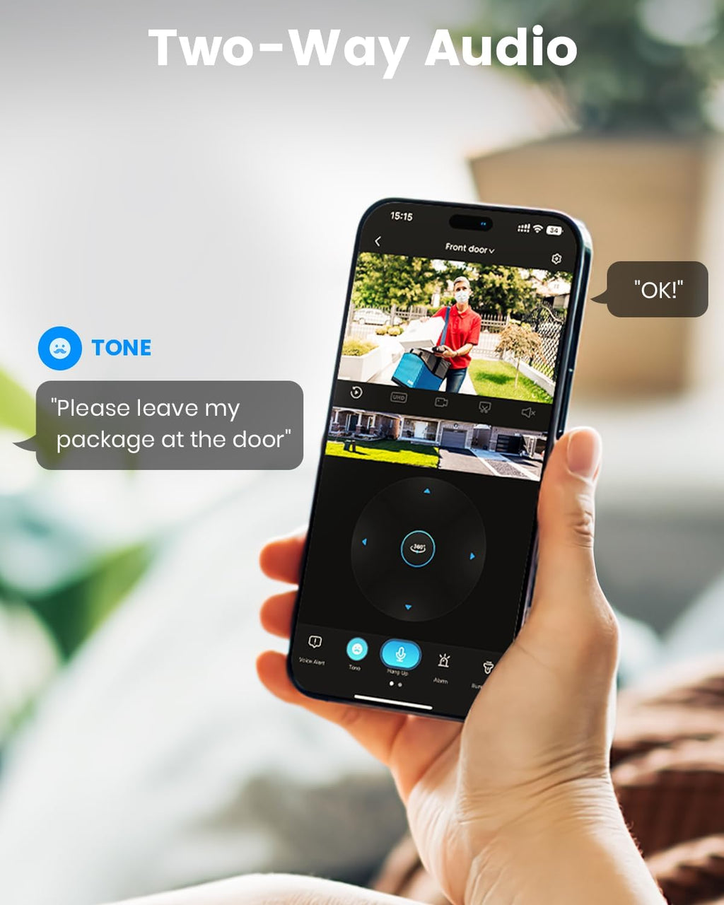 AOSU Solar Camera Outdoor Wireless - 100% Wire-Free Outdoor Security Camera Wireless with Fixed Solar Panel,360° Panoramic View, Human Auto Tracking, 2K Color Night Vision