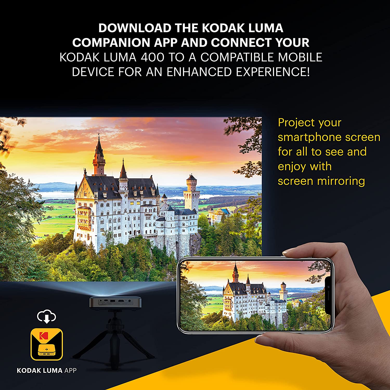 KODAK LUMA 400 Portable HD Smart Projector